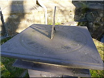 SH6268 : Another view of the sundial in the grounds of Eglwys St. Llechid by Meirion