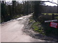 Totford Lane leading south from the junction of Puttenham Road and Seale Lane