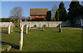 Greenwich Meridian in Lewes Cemetery