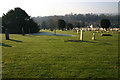 Greenwich Meridian in Lewes Cemetery