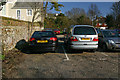 Greenwich Meridian in a Lewes car park.