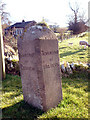 Boundary stone, A66 at Bullistone Bridge