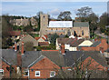 Whitwell - Parish Church from Hillside