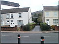 Neath Road entrance to Jersey Park, Briton Ferry