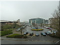 Looking from the City Wall over Western Esplanade to a car park