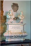 SP5236 : Monument to John Creswell, St James Church, Newbottle by Julian Dowse