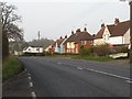 Houses along Ixworth Road, the A1088