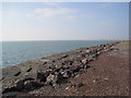 SD1777 : Sea Wall near Hodbarrow Lighthouse by Les Hull