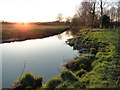 TG2105 : River Yare, Harford, at sunset by Adrian S Pye