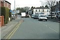 Traffic lights at the junction of Leyland Lane and Golden Hill Lane