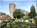 SK0455 : Church and churchyard at Onecote by Row17