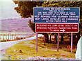 Signs for the road to Applecross in 1980