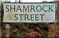 Shamrock Street sign, Belfast