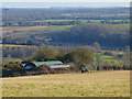 Pasture and barns, St Mary Bourne