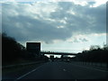 A449 about to pass under the B4235, east of Usk