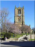 SJ2364 : St Mary's Church Tower by David Dixon
