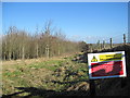 Footpath leading to Byerley Stud