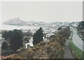 The A497 enters Criccieth in 1987