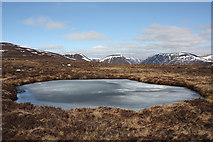 NN6975 : Frozen bog pool by Dorothy Carse