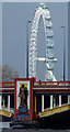 TQ3078 : Vauxhall Bridge sculpture and The London Eye by Thomas Nugent