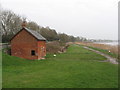 Salmon Fishing Centre and riverbank, Newnham