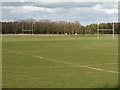 Rugby pitch on Lanark Racecourse