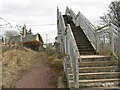 Footbridge over the railway near Howfaulds