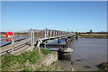 TM4975 : Footbridge over River Blyth by Rob Noble