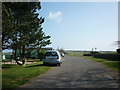 The caravan site next to the Flask Inn