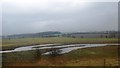 Localised flooding by the East Coast Main Line