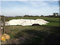 TQ3515 : Piles of chalk in field, south of Streat, East Sussex by nick macneill