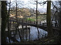 Footbridge across the Taff at Gwaelod-y-garth