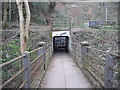 Subway access to the footbridge at Gwaelod-y-garth