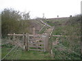 Steps up to the railway