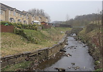 SD8521 : River Irwell at Blackwood, Stacksteads by Robert Wade