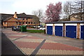 Garages and recycling facility in the centre of Underhill Circus