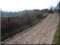 Footpath and track beside Nantmawr Quarry