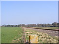 TM3760 : Looking along the railway to Saxmundham by Geographer