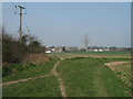 Footpath and bridleway junction near Coldblow Farm