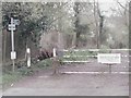 Hook Lane bridleway entrance from Northaw