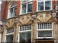 TQ3280 : Angels on Houses, Laurence Pountney Hill, London EC4 by Christine Matthews
