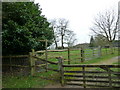 Footpath sign near St Nicholas, Poling