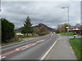 The A458 Shrewsbury to Welshpool road in Cefn