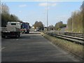 A50 approaching Uttoxeter Road junction (A521)