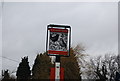 TQ6649 : Sign, Bush, Blackbird and Thrush, East Peckham by N Chadwick