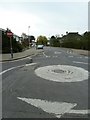 Mini-roundabout at the junction of South Street and Glebe Road