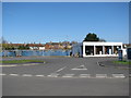 Commercial building by the railway near Taunton Station