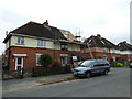 Scaffolding on a house in Crossway