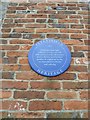 Blue plaque in The Spain