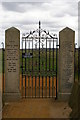 TF7745 : Royal West Norfolk Golf Club: war memorial gates by Christopher Hilton